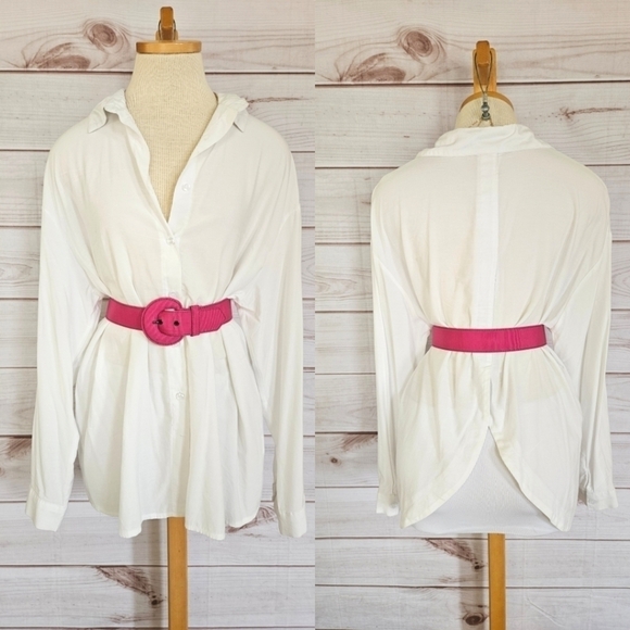 Yves Saint Laurent Rive Gauche Woven Cinch Waist Belt in Pink Size 28 - Picture 1 of 9